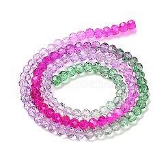 Transparent Painted Glass Beads Strands&nbsp;X1-DGLA-A034-T3mm-A06