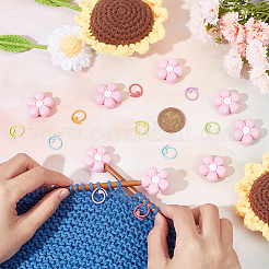 Flower Silicone Knitting Needle Point Protectors&nbsp;DIY-NB0009-49