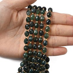 Natural Moss Agate Beads Strands&nbsp;G-F809-A29-01