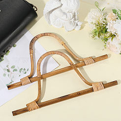 籐のアーチ型バッグハンドル  鞄作り用品  バリーウッド  137x280x13.5mm  内径：116x150mm&nbsp;FIND-WH20033-017A