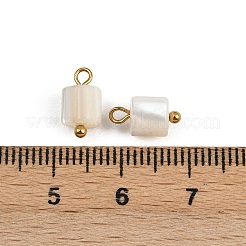 Natural Shell Column Charms&nbsp;X1-STAS-D378-32G