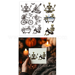 Custom Summer Theme PVC Plastic Clear Stamps&nbsp;DIY-WH0631-0363