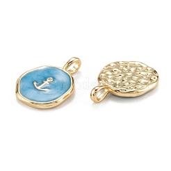 Brass Enamel Pendants&nbsp;KK-A155-10G
