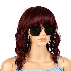 Spray Painted CCB Plastic Linking Eyeglasses Chains&nbsp;AJEW-EH00240-01