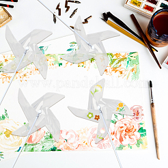 6Pcs DIY Craft PET Windmill&nbsp;DIY-CP0013-48A