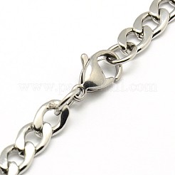 Tarnish Resistant 304 Stainless Steel Curb Chain/Twisted Chain Bracelet Making&nbsp;STAS-A028-B122P