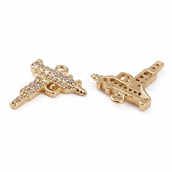 Brass Micro Pave Cubic Zirconia Pendants&nbsp;ZIRC-H115-05