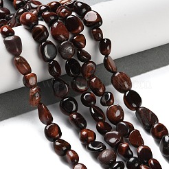 Dyed Natural Red Tiger Eye Beads Strands&nbsp;G-P497-01C-46