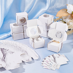 Folding Cardboard Paper Boxes with Round Visible Window&nbsp;LS-CON-WH0094-17