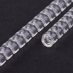 プラスチックスプリングコイル  見えないリングサイズアジャスター  フラット  透明  100x3.5mm&nbsp;TOOL-WH0003-16A