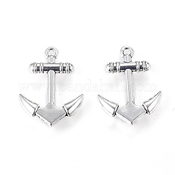 チベット風合金ペンダント  アンカー  アンティークシルバー  カドミウムフリー＆ニッケルフリー＆鉛フリー  26x19x4mm  穴：1mm&nbsp;TIBEP-C147-AS-FF