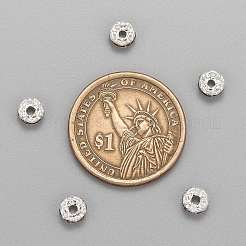 Brass Rhinestone Spacer Beads&nbsp;RSB028NF-16