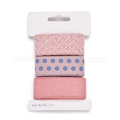 9 Yards 3 Styles Polyester Ribbon&nbsp;SRIB-A014-B08