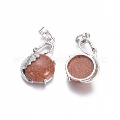 Natural & Synthetic Mixed Gemstone Pendants&nbsp;G-L512-N