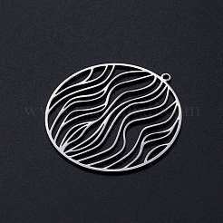 Non-Tarnish 201 Stainless Steel Filigree Charms&nbsp;STAS-T049-T696-1