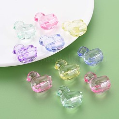 Transparent Acrylic European Beads&nbsp;MACR-S373-75-B