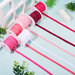 60 Yards 6 Colors Single Face Velvet Ribbon&nbsp;SRIB-TA0001-38