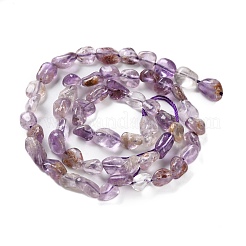 Natural Purple Phantom Quartz Purple Lodolite Quartz Beads Strands&nbsp;G-P497-01C-32