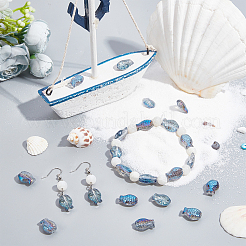 DIY Fish Stretch Bracelet Making Kits&nbsp;DIY-SC0020-13C