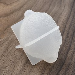3D レモン DIY シリコン キャンドル モールド  レジン型  UVレジン用  エポキシ樹脂工芸品作り  ホワイト  46.5x75.5x47.5mm&nbsp;LS-SIMO-G010-08B
