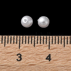 Plastic Imitation Pearl Beads&nbsp;FIND-M059-01C-M