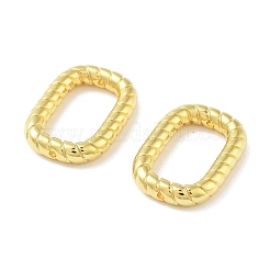 合金フレームコネクター  ツイストオーバル  18KGP本金メッキ  19x13x3mm  内径：14x7.5mm&nbsp;FIND-G085-08A-G