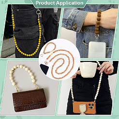 2Pcs Wood Beads Mobile Straps&nbsp;HJEW-PH02165