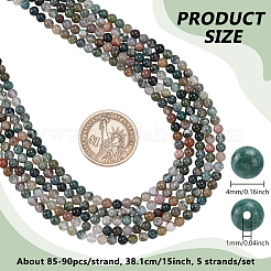 Natural Indian Agate Beads Strands&nbsp;G-NB0006-09A
