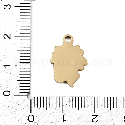304ステンレススチールエナメルペンダント  ひまわりチャーム  ゴールドカラー  ゴールド  18x12x1.5mm  穴：1.8mm&nbsp;LS-STAS-I338-03G