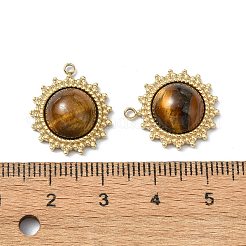 Natural Tiger Eye Pendants&nbsp;STAS-L080-009G-06