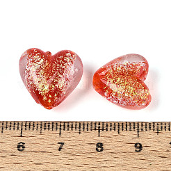 Handmade Foil Lampwork Beads Strands&nbsp;FOIL-T008-08A