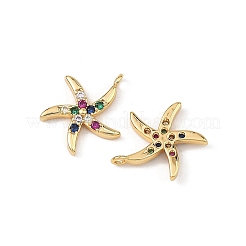 SHEGRACE Brass Colorful Cubic Zirconia Charms&nbsp;XGRQ3P172-599G