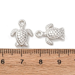 CCBプラスチックペンダント  カメ  16x12.5x3.5mm  穴：1.8mm&nbsp;CCB-I006-02P-04
