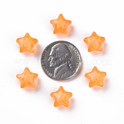 透明なアクリルビーズ  二層ビーズ  多面カット  スター  ダークオレンジ  10.5x11x7mm  穴：2mm  約1280個/500g&nbsp;TACR-S152-01A-720