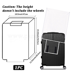 透明PVC荷物カバー  透明な旅行用スーツケースプロテクター  26インチのスーツケース用  透明  470x295x585mm&nbsp;AJEW-WH20080-52Q