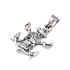 304 Stainless Steel Pendants&nbsp;STAS-B110-04AS