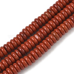 天然石レッドジャスパービーズ連売り  滑らかなロンデル  6.5x2.5mm  穴：1.1mm  約167個/連  14.88''（37.8センチメートル）&nbsp;GG-CBAC08A-A05-01