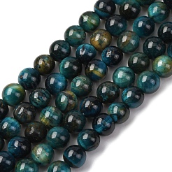 Grade AB Natural Tiger Eye Beads Strands&nbsp;G-B133-A02-6MM-07