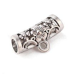 チベット風合金チューブビーズ  カドミウムフリー＆鉛フリー  アンティークシルバー  10.5x20x7.1mm  穴：2mm  約568個/1000g&nbsp;FIND-C060-032B-AS