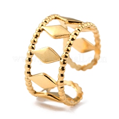 Ion Plating(IP) 304 Stainless Steel Finger Rings&nbsp;RJEW-L102-13G