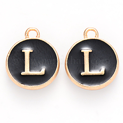 Golden Plated Enamel Alloy Charms&nbsp;ENAM-SZ0001-26B-L