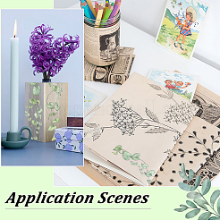 6Rolls 6 Styles Story of Four Seasons PET Self-Adhesive Stickers&nbsp;DIY-ME0003-68
