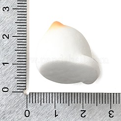 嫉妬深い猫の樹脂彫刻ディスプレイ装飾  ホワイト  23.5x22x19mm&nbsp;DJEW-V001-01A