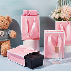Folding Paper Gift Bags with Handle&nbsp;ABAG-WH0045-21B