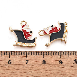 Golden Plated Alloy Enamel Pendants&nbsp;ENAM-T009-88-RS