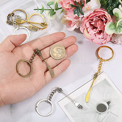 6Pcs 6 Styles Alloy Fork/Knife Keychian&nbsp;KEYC-CA0001-57