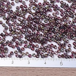 MIYUKIラウンドロカイユビーズ  日本製シードビーズ  11/0  （rr4573)マジックワイン  2x1.3mm  穴：0.8mm  約50000個/ポンド&nbsp;SEED-G007-RR4573