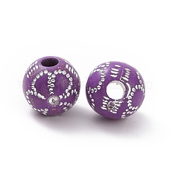 Plating Acrylic Beads&nbsp;OACR-C013-02A