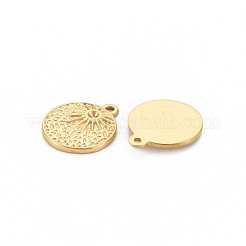 Ion Plating(IP) 304 Stainless Steel Pendant Rhinestone Settings&nbsp;STAS-N097-183LG
