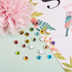 Flat Back Glass Cabochons&nbsp;GGLA-SZ0001-01B